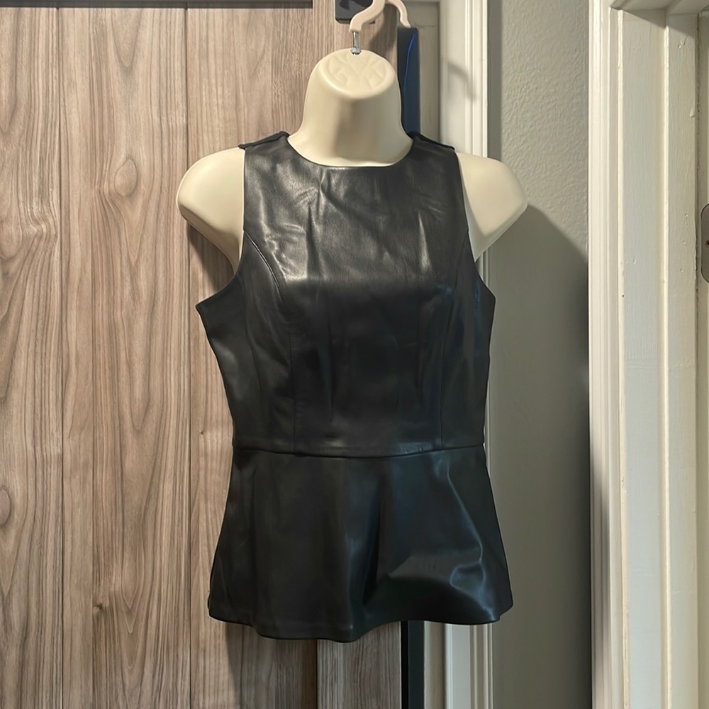 Faux leather Tank